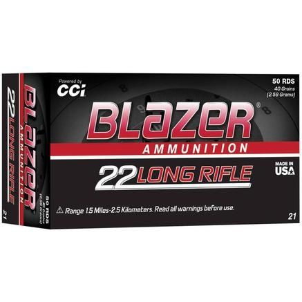 CCI BLAZER 22LR 40GR LRN 1235FPS 5000RD CASE — product photograph