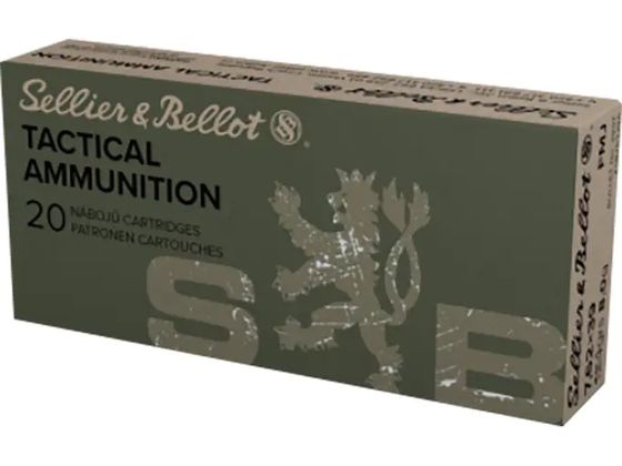 SELLIER&amp;BELLOT 7.62X39 AMMO 124GR FMJ BRASS CASED 20RD BOX — product photograph